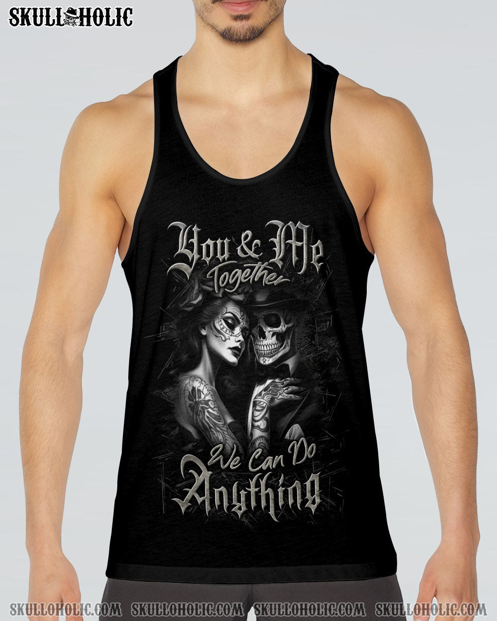 YOU AND ME TOGETHER WE CAN DO ANYTHING COUPLE ALL OVER PRINT - YHLN1504254