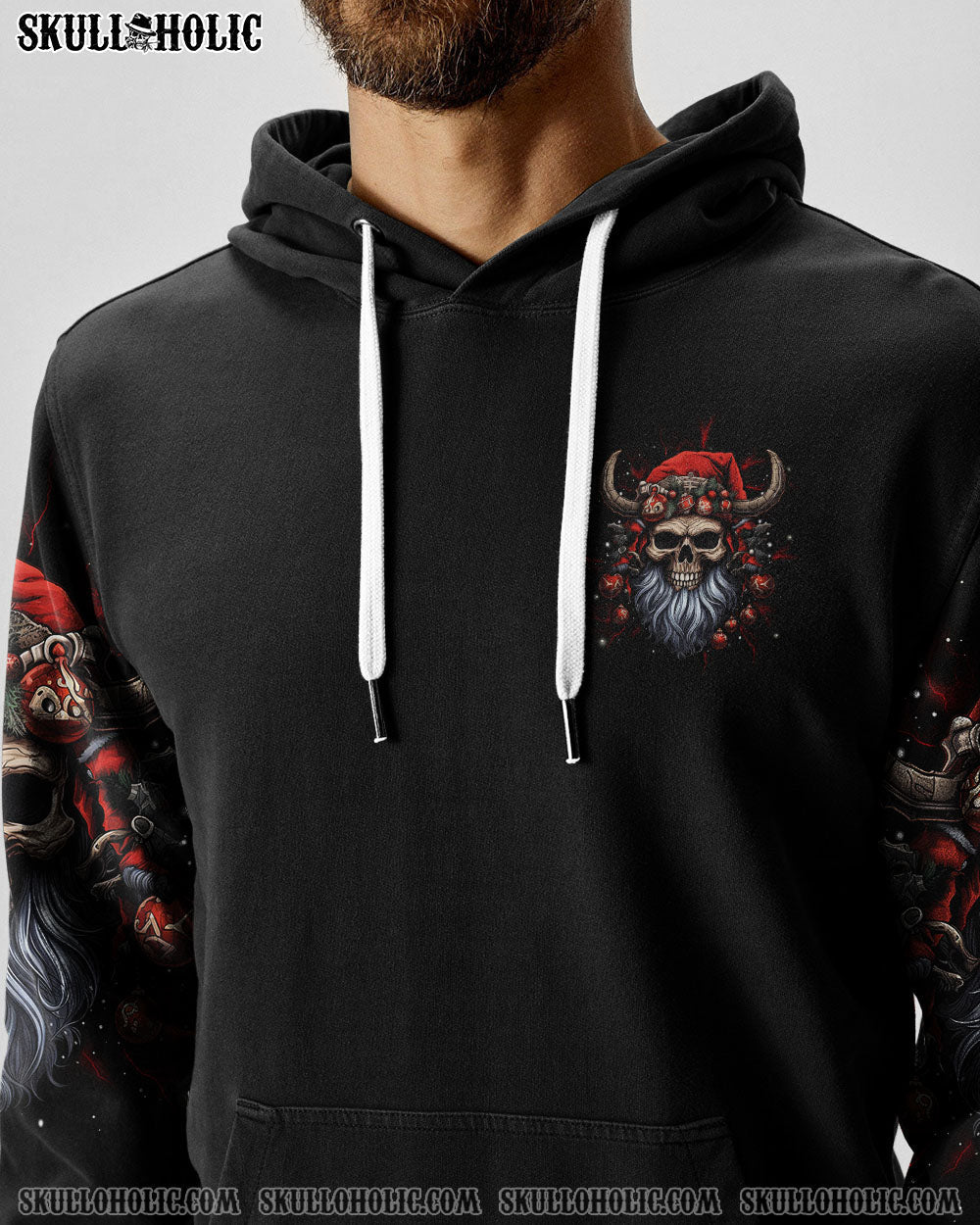 DECK THE HALLS SKULL VIKING CHRISTMAS ALL OVER PRINT - YHLN1509232