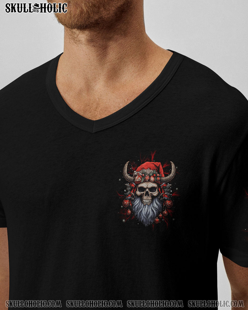 DECK THE HALLS SKULL VIKING CHRISTMAS ALL OVER PRINT - YHLN1509232