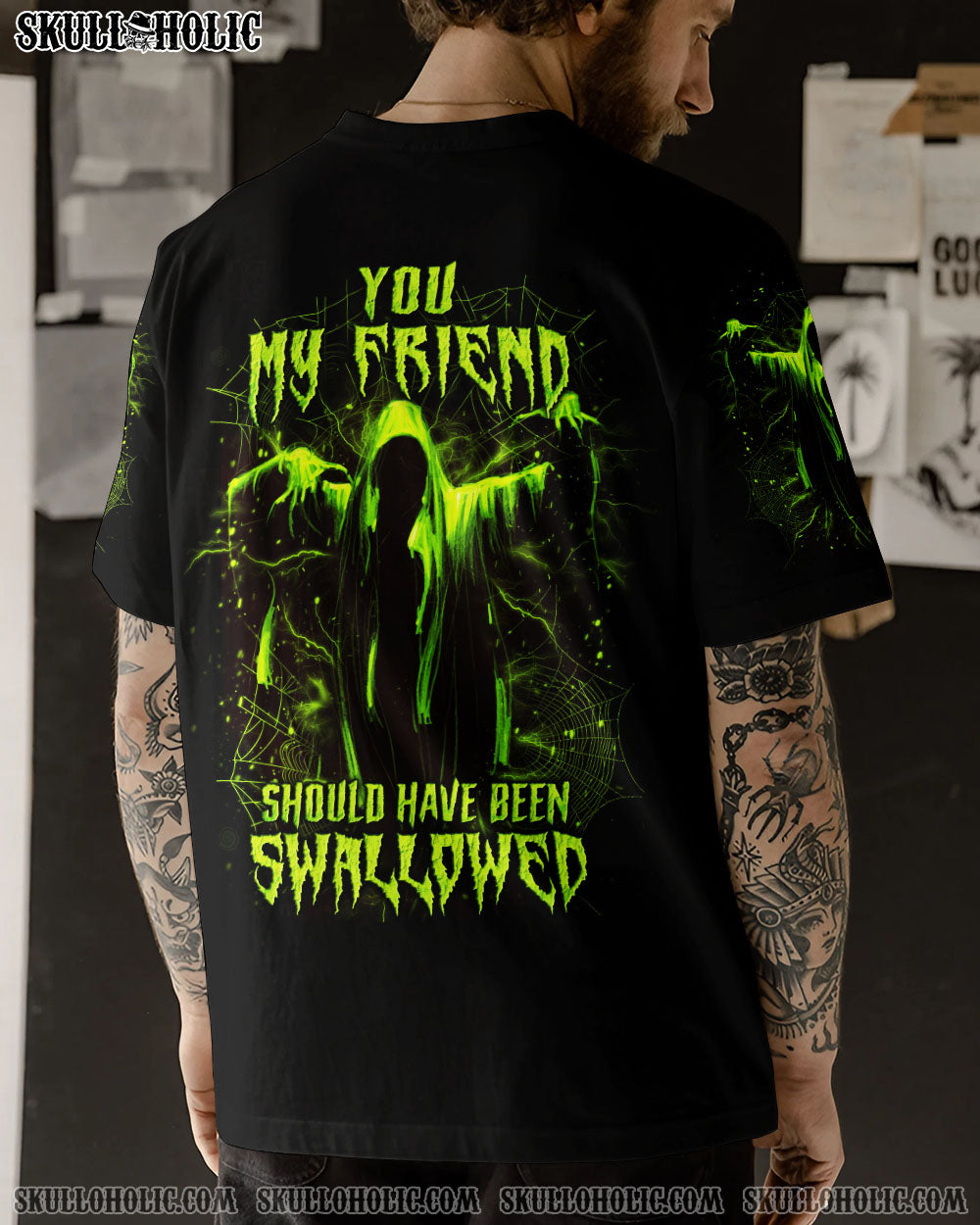 YOU MY FRIEND SHOULD HAVE BEEN SWALLOWED HALLOWEEN ALL OVER PRINT - YHLN1608232