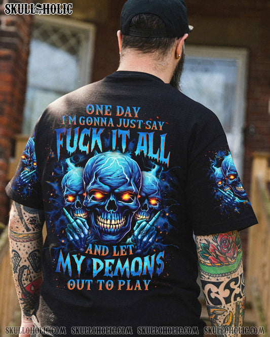 ONE DAY I'M GONNA JUST SAY F IT ALL SKULL ALL OVER PRINT - YHLN1710234