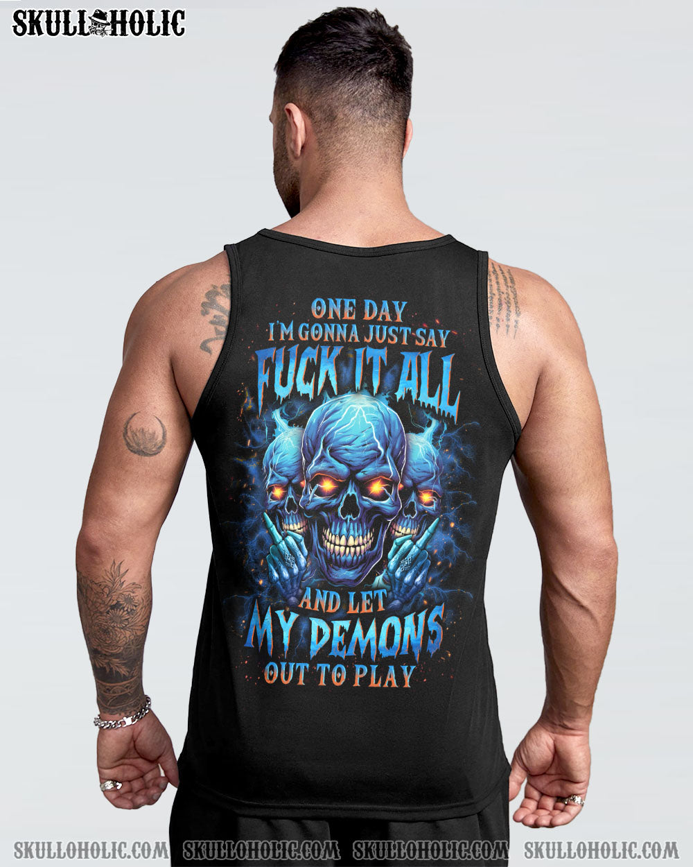 ONE DAY I'M GONNA JUST SAY F IT ALL SKULL ALL OVER PRINT - YHLN1710234
