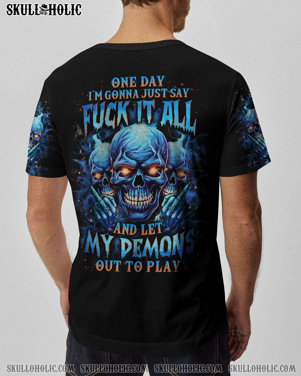 ONE DAY I'M GONNA JUST SAY F IT ALL SKULL ALL OVER PRINT - YHLN1710234