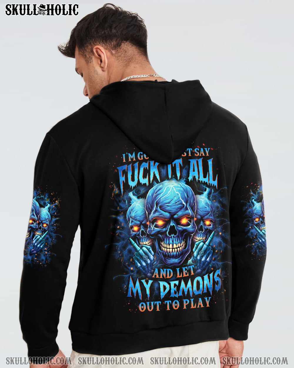 ONE DAY I'M GONNA JUST SAY F IT ALL SKULL ALL OVER PRINT - YHLN1710234