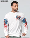 IF I'M TOO QUIET AND SMILING MAD SKULL FLAG ALL OVER PRINT - YHLN2006232