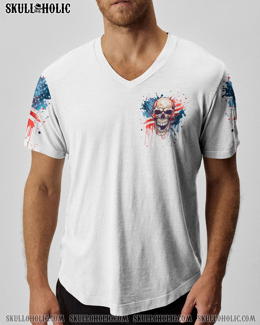 IF I'M TOO QUIET AND SMILING MAD SKULL FLAG ALL OVER PRINT - YHLN2006232