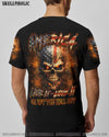 AMERICA LIVE IT LOVE IT OR GET THE HELL OUT SKULL ALL OVER PRINT - YHLN2007231
