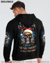 MY GIVE A F IS BROKEN CHRISTMAS SKULL ALL OVER PRINT - YHLN2010231