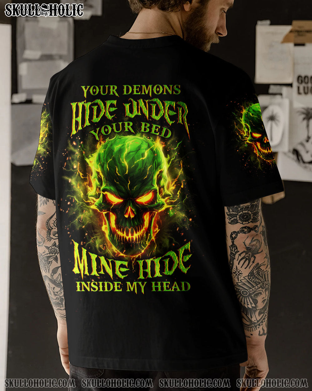 YOUR DEMONS HIDE UNDER YOUR BED ALL OVER PRINT - YHLN2109232