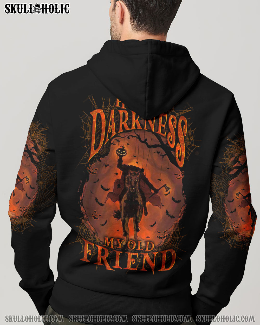 HELLO DARKNESS MY OLD FRIEND HALLOWEEN ALL OVER PRINT - YHLN2208231