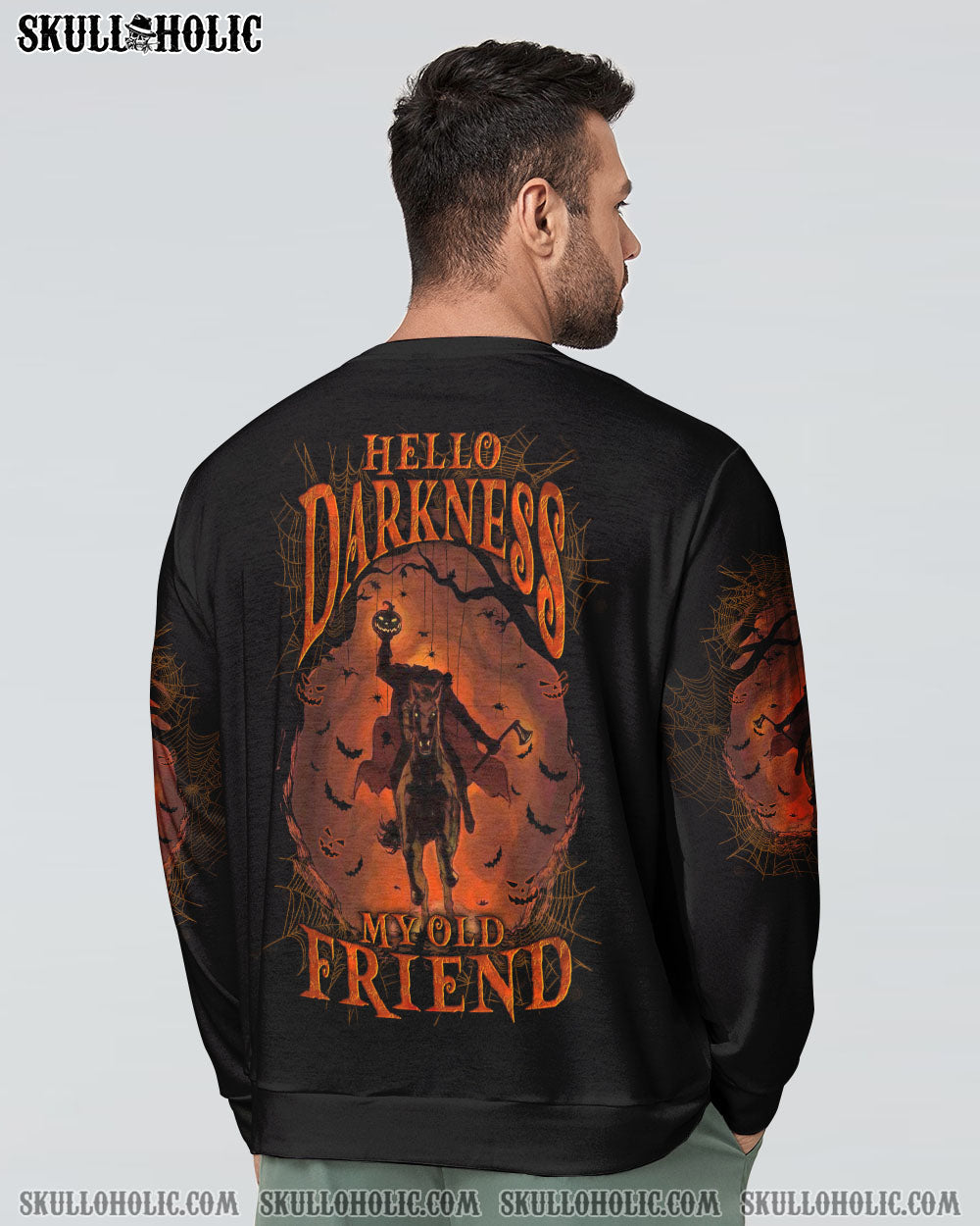 HELLO DARKNESS MY OLD FRIEND HALLOWEEN ALL OVER PRINT - YHLN2208231