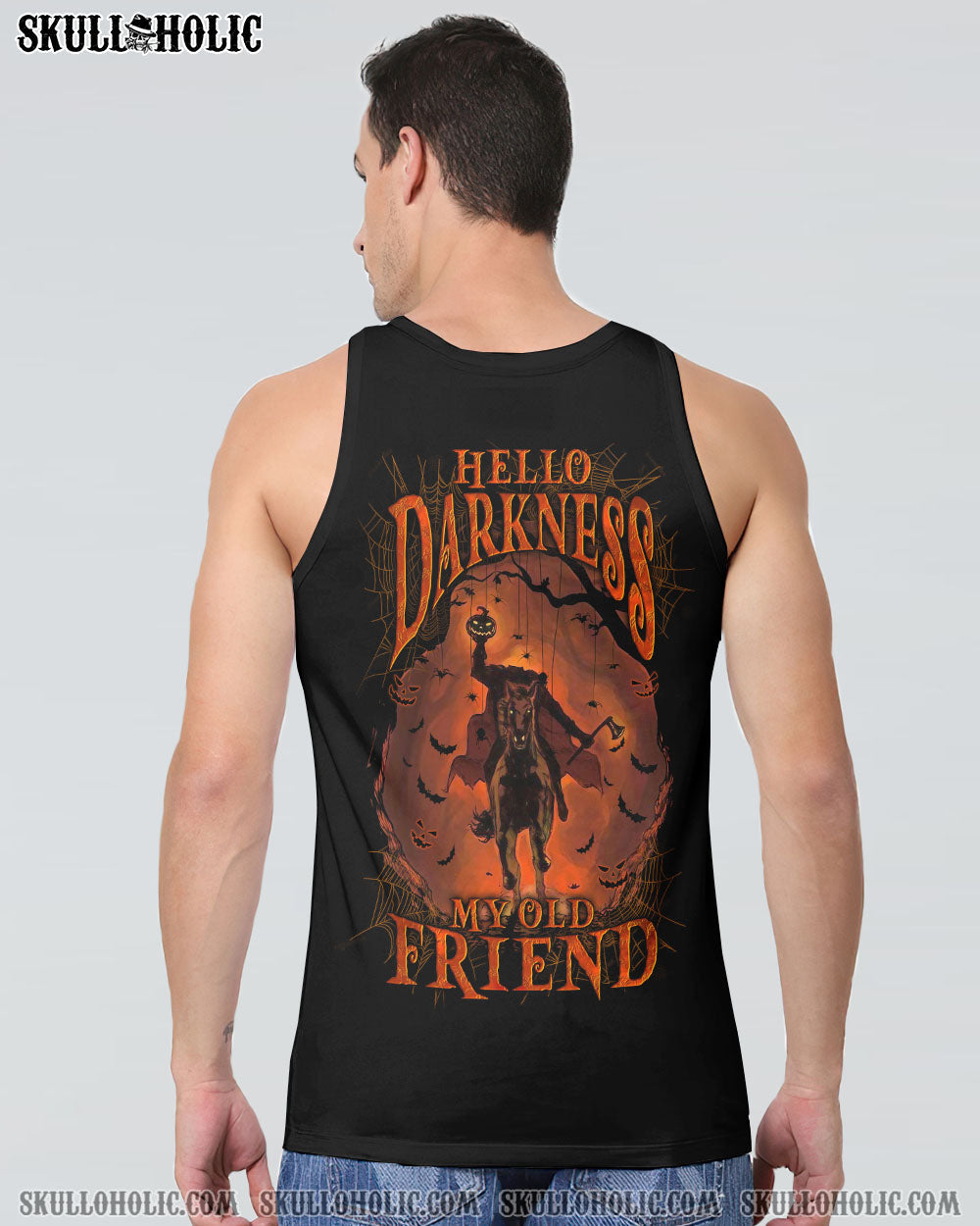 HELLO DARKNESS MY OLD FRIEND HALLOWEEN ALL OVER PRINT - YHLN2208231