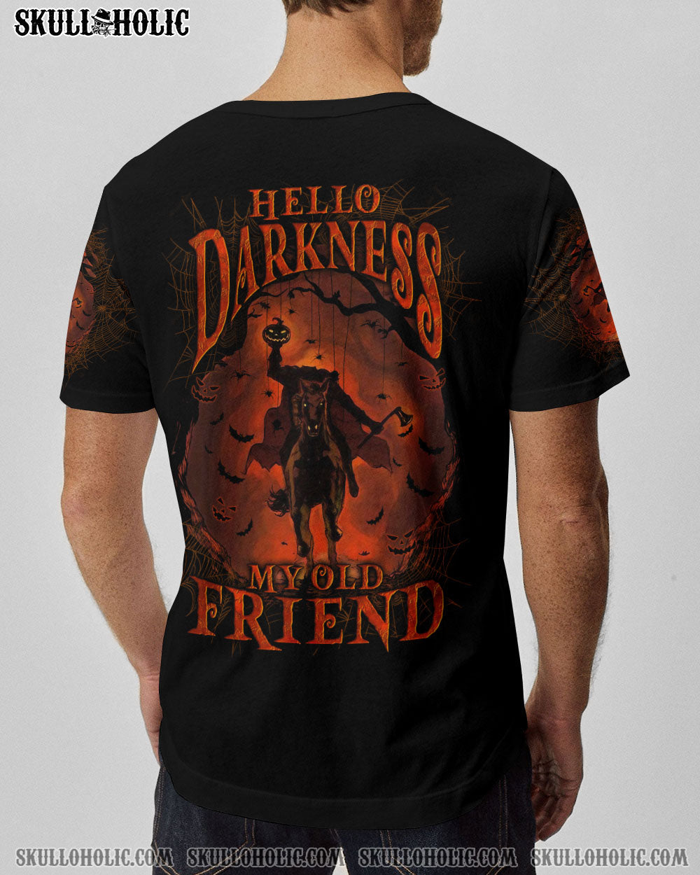HELLO DARKNESS MY OLD FRIEND HALLOWEEN ALL OVER PRINT - YHLN2208231