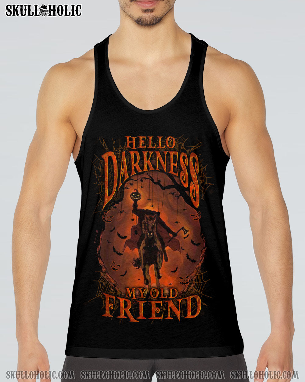 HELLO DARKNESS MY OLD FRIEND HALLOWEEN ALL OVER PRINT - YHLN2208231