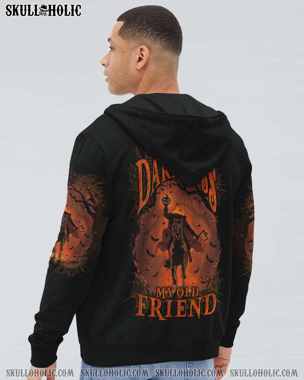 HELLO DARKNESS MY OLD FRIEND HALLOWEEN ALL OVER PRINT - YHLN2208231