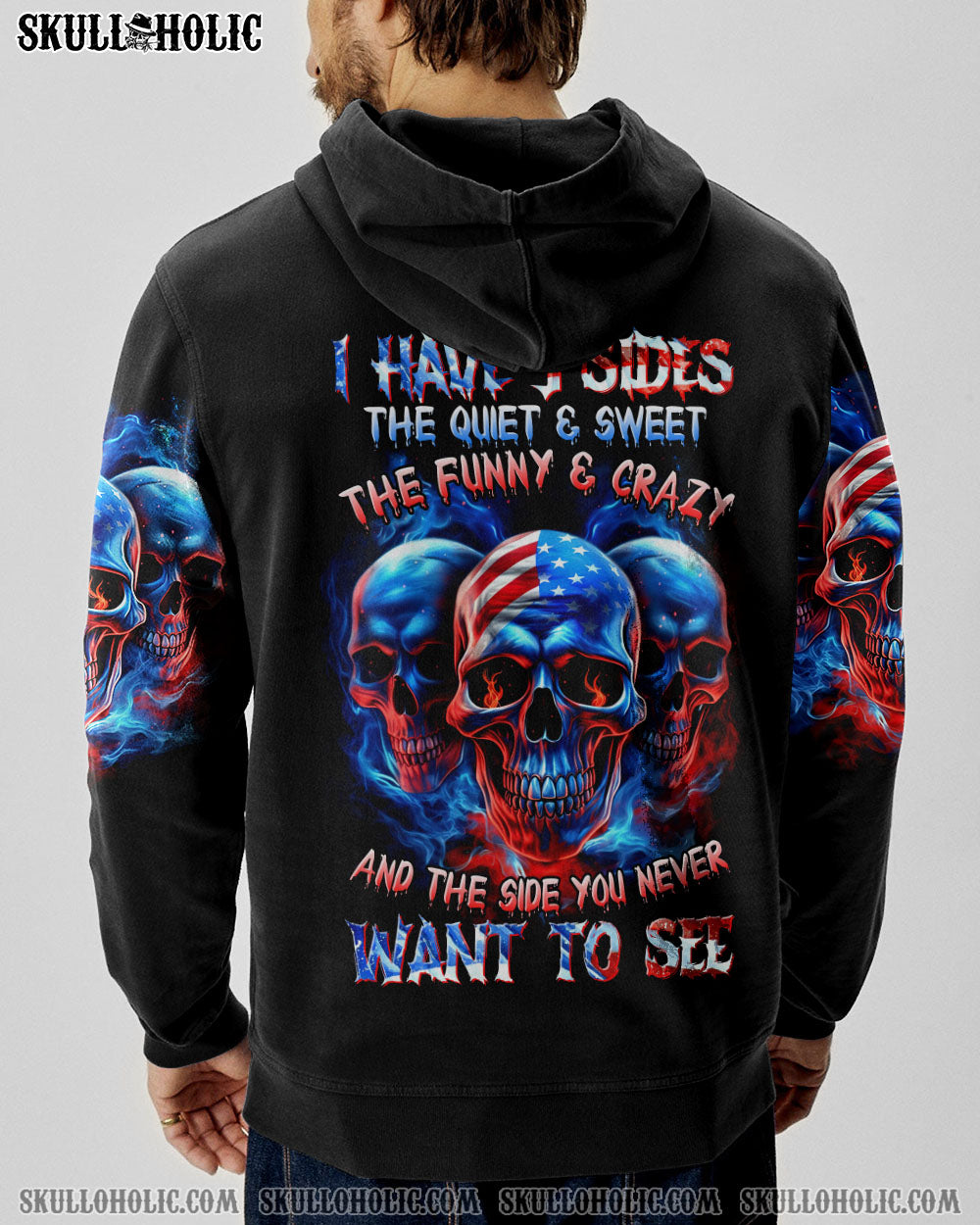I HAVE 3 SIDES 3 SKULLS ALL OVER PRINT - TLTR1505233