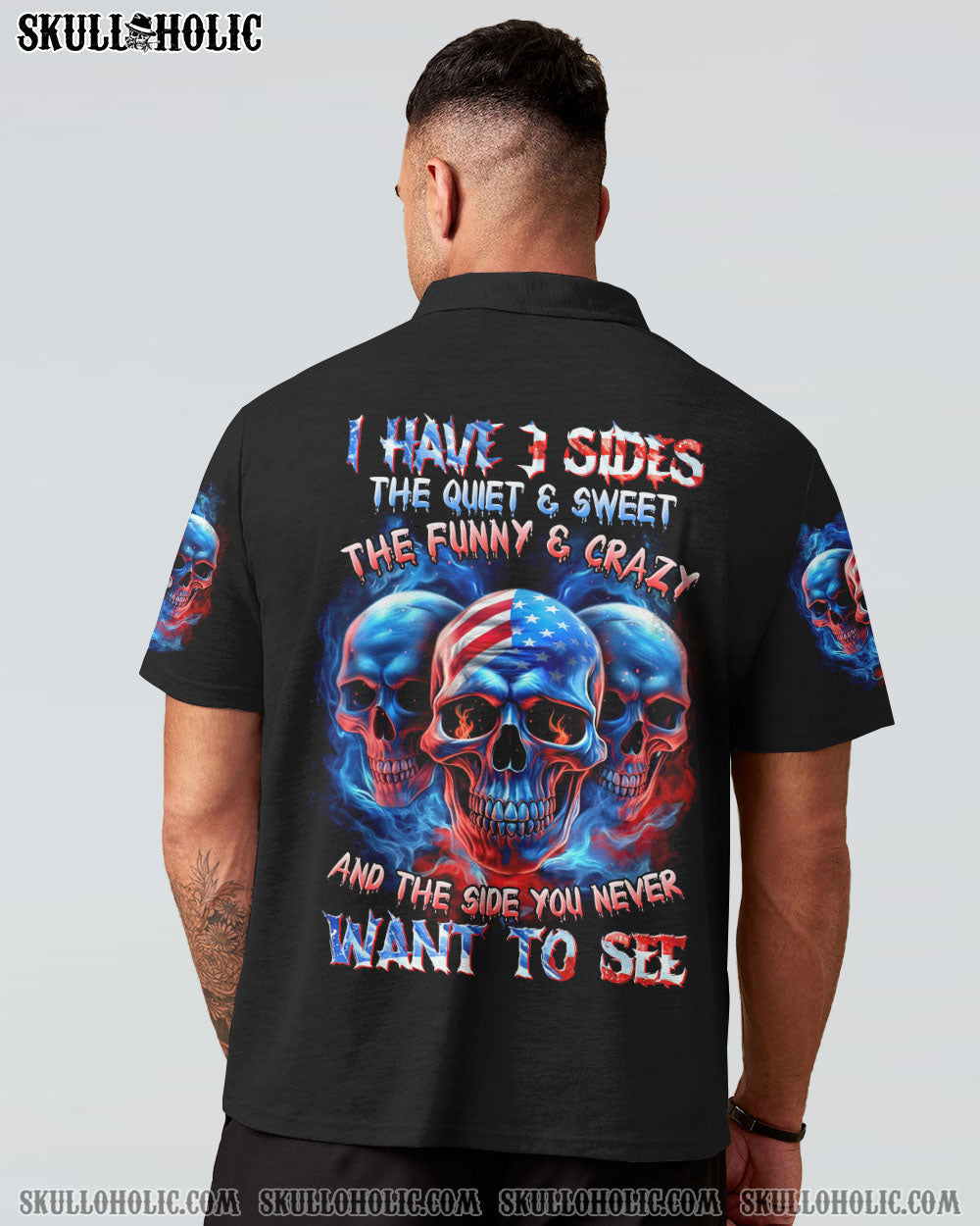 I HAVE 3 SIDES 3 SKULLS ALL OVER PRINT - TLTR1505233