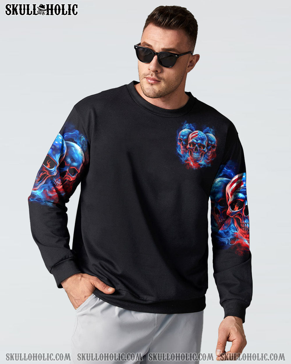I HAVE 3 SIDES 3 SKULLS ALL OVER PRINT - TLTR1505233
