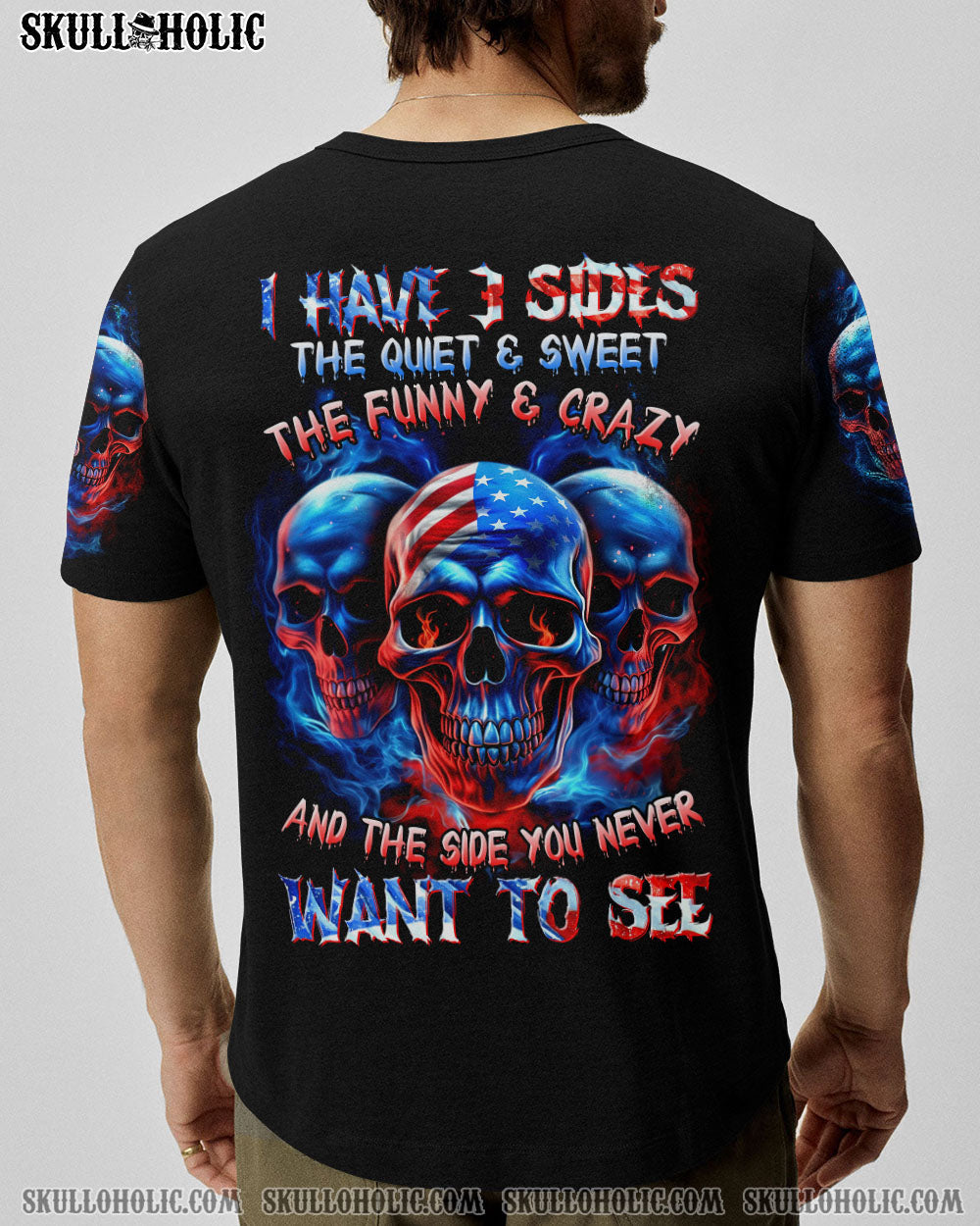 I HAVE 3 SIDES 3 SKULLS ALL OVER PRINT - TLTR1505233