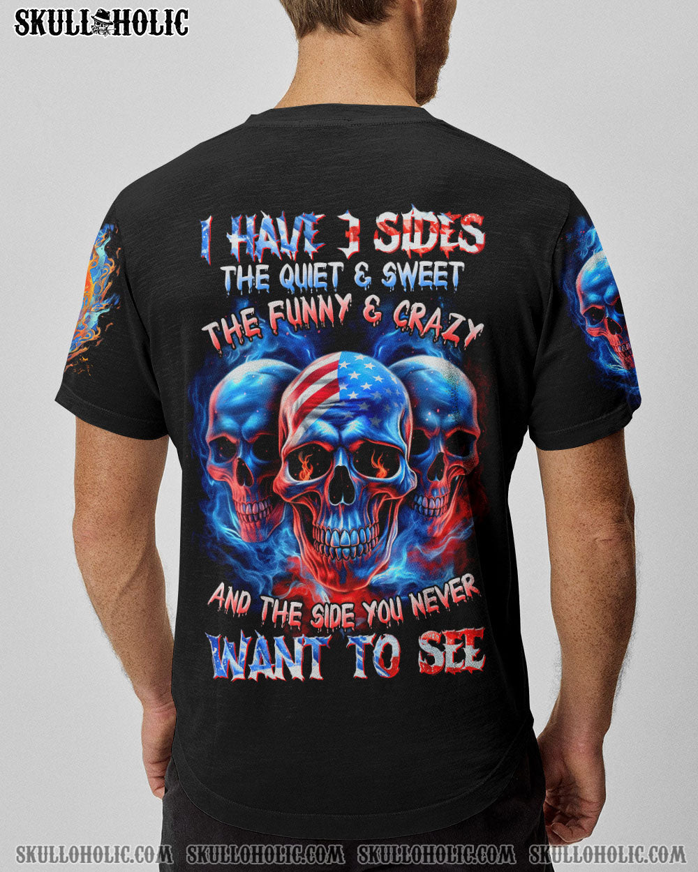 I HAVE 3 SIDES 3 SKULLS ALL OVER PRINT - TLTR1505233