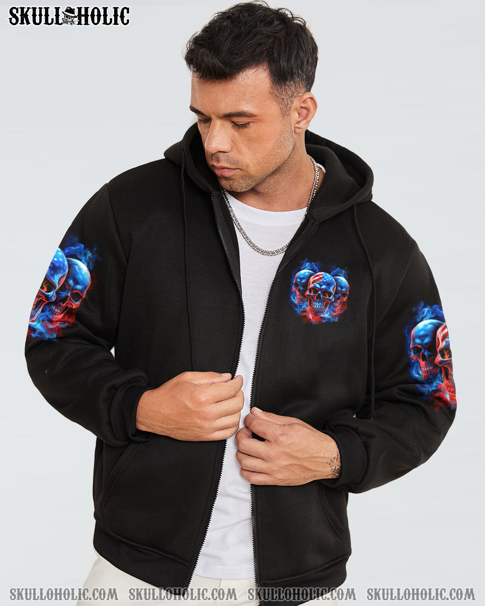 I HAVE 3 SIDES 3 SKULLS ALL OVER PRINT - TLTR1505233