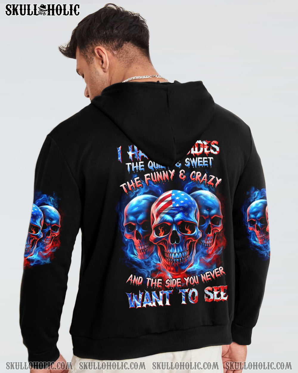 I HAVE 3 SIDES 3 SKULLS ALL OVER PRINT - TLTR1505233