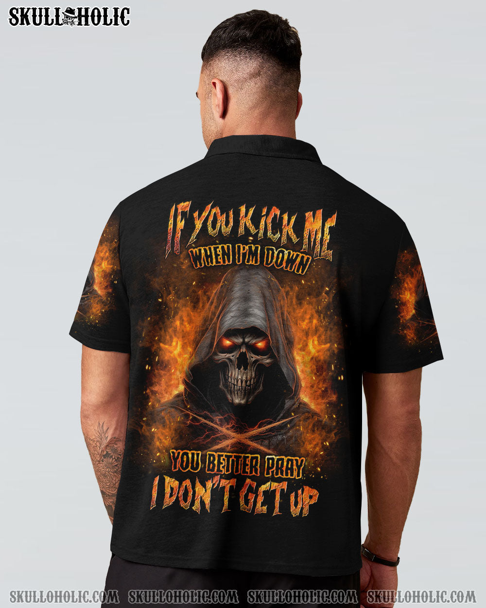 IF YOU KICK ME WHEN I'M DOWN ALL OVER PRINT - YHLN230624