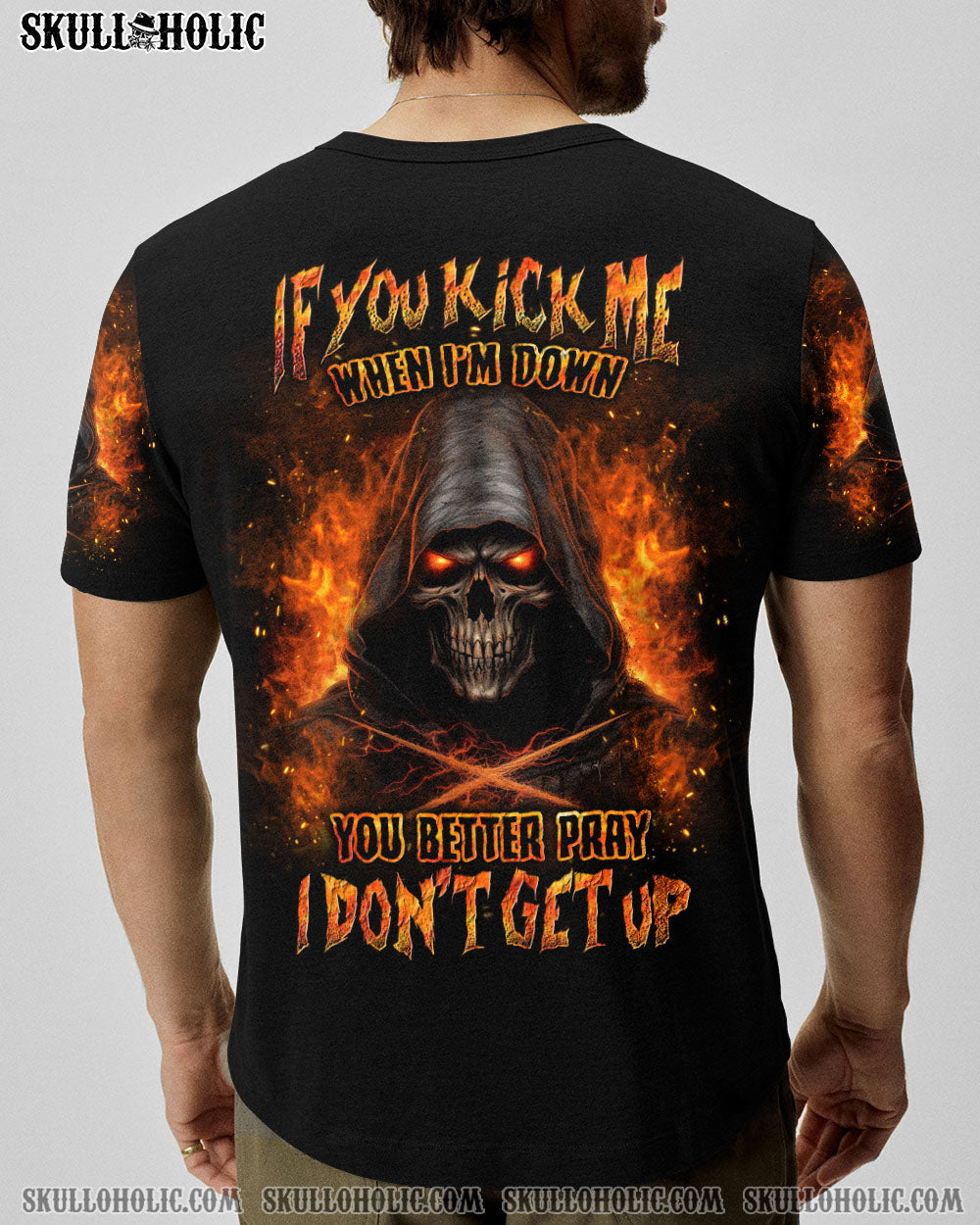 IF YOU KICK ME WHEN I'M DOWN ALL OVER PRINT - YHLN230624