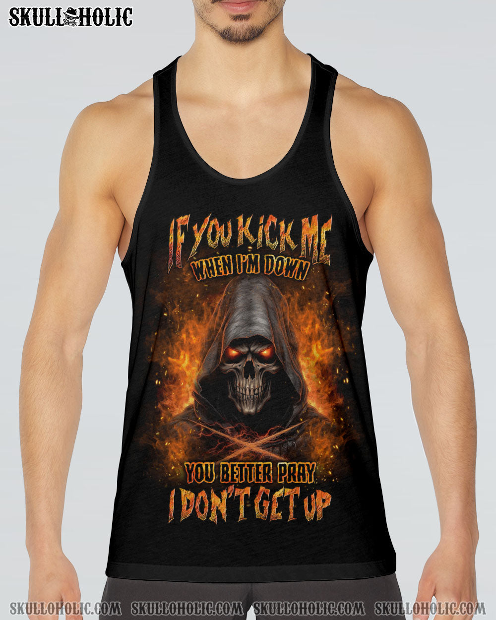 IF YOU KICK ME WHEN I'M DOWN ALL OVER PRINT - YHLN230624