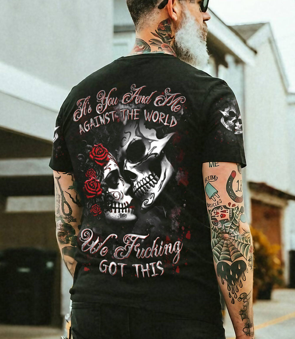 IT'S YOU AND ME AGAINST THE WORLD COUPLE ALL OVER PRINT - YHLN2802251