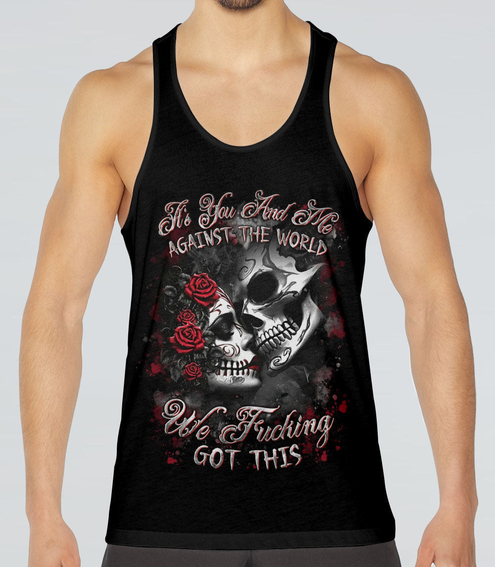 IT'S YOU AND ME AGAINST THE WORLD COUPLE ALL OVER PRINT - YHLN2802251
