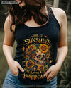 SHE IS SUNSHINE SKULL SUNFLOWER ALL OVER PRINT - YHLT0304251