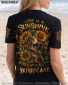 SHE IS SUNSHINE SKULL SUNFLOWER ALL OVER PRINT - YHLT0304251