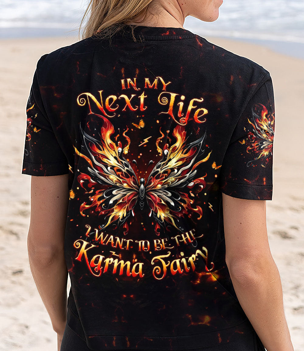 KARMA FAIRY SKULL SKULL BUTTERFLY ALL OVER PRINT - YHLT0703251