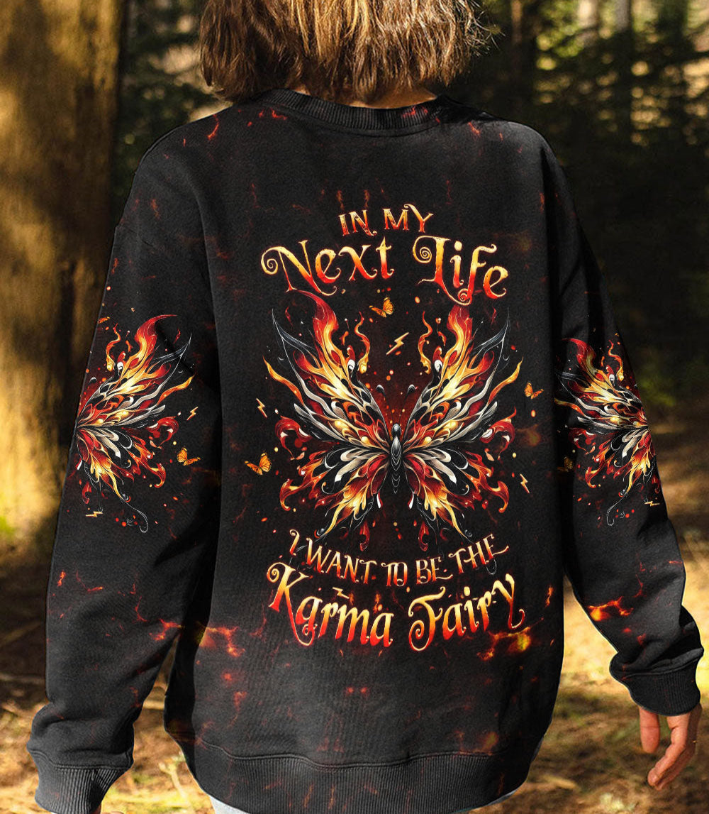 KARMA FAIRY SKULL SKULL BUTTERFLY ALL OVER PRINT - YHLT0703251