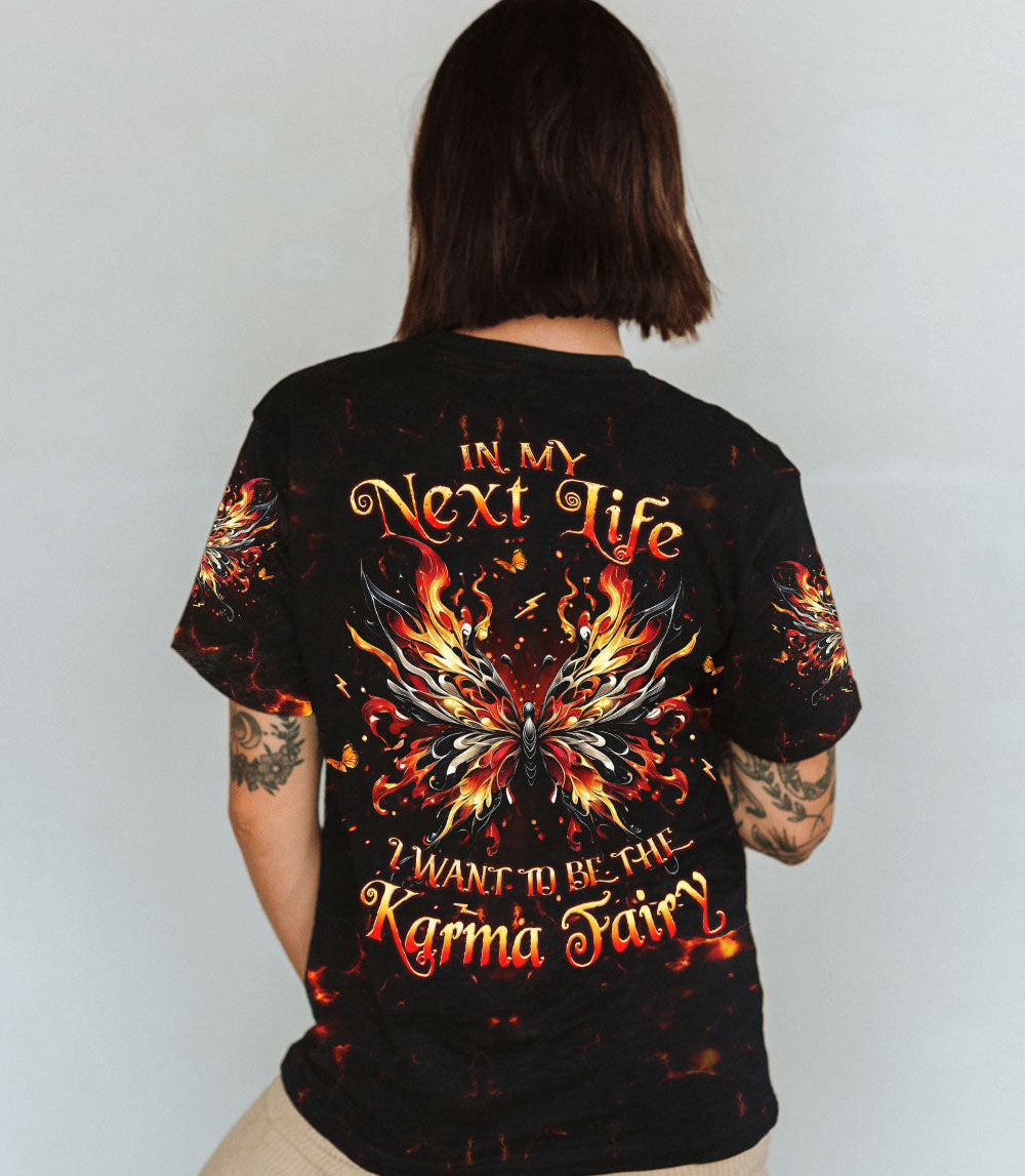 KARMA FAIRY SKULL SKULL BUTTERFLY ALL OVER PRINT - YHLT0703251