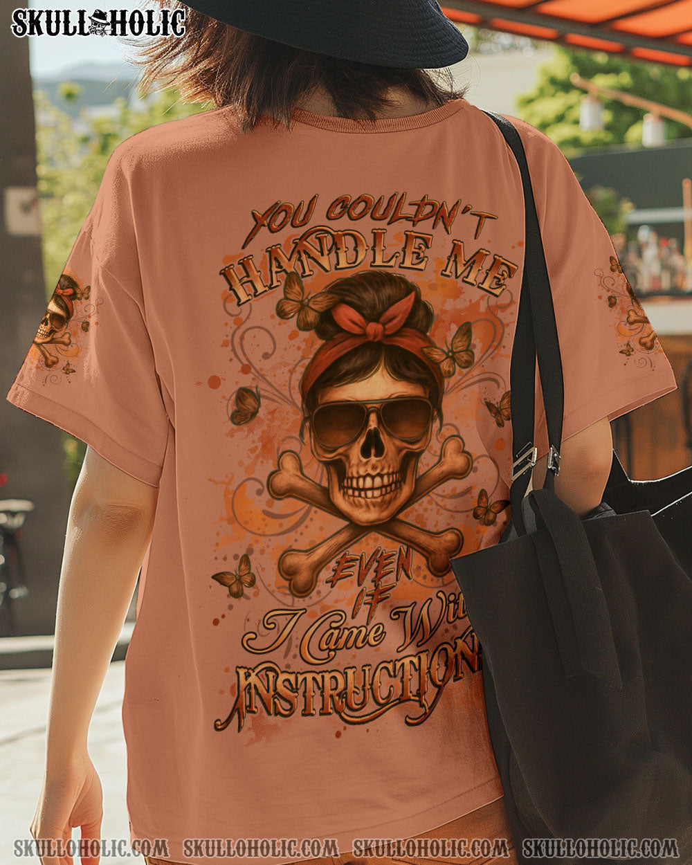 YOU COULDN'T HANDLE ME MESSY BUN ALL OVER PRINT - YHLT0905251