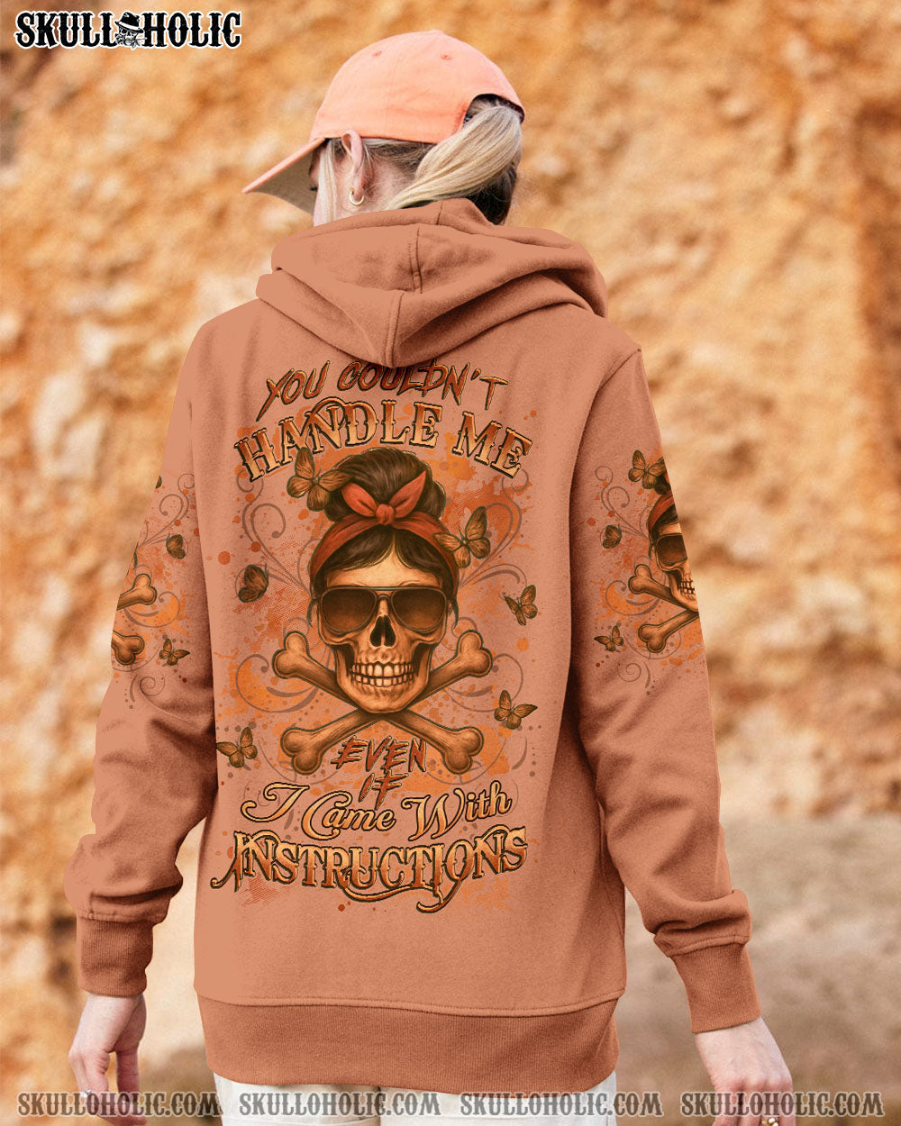 YOU COULDN'T HANDLE ME MESSY BUN ALL OVER PRINT - YHLT0905251