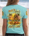 BEACH HAIR DON'T CARE SKULL LADY ALL OVER PRINT - YHLT1205252