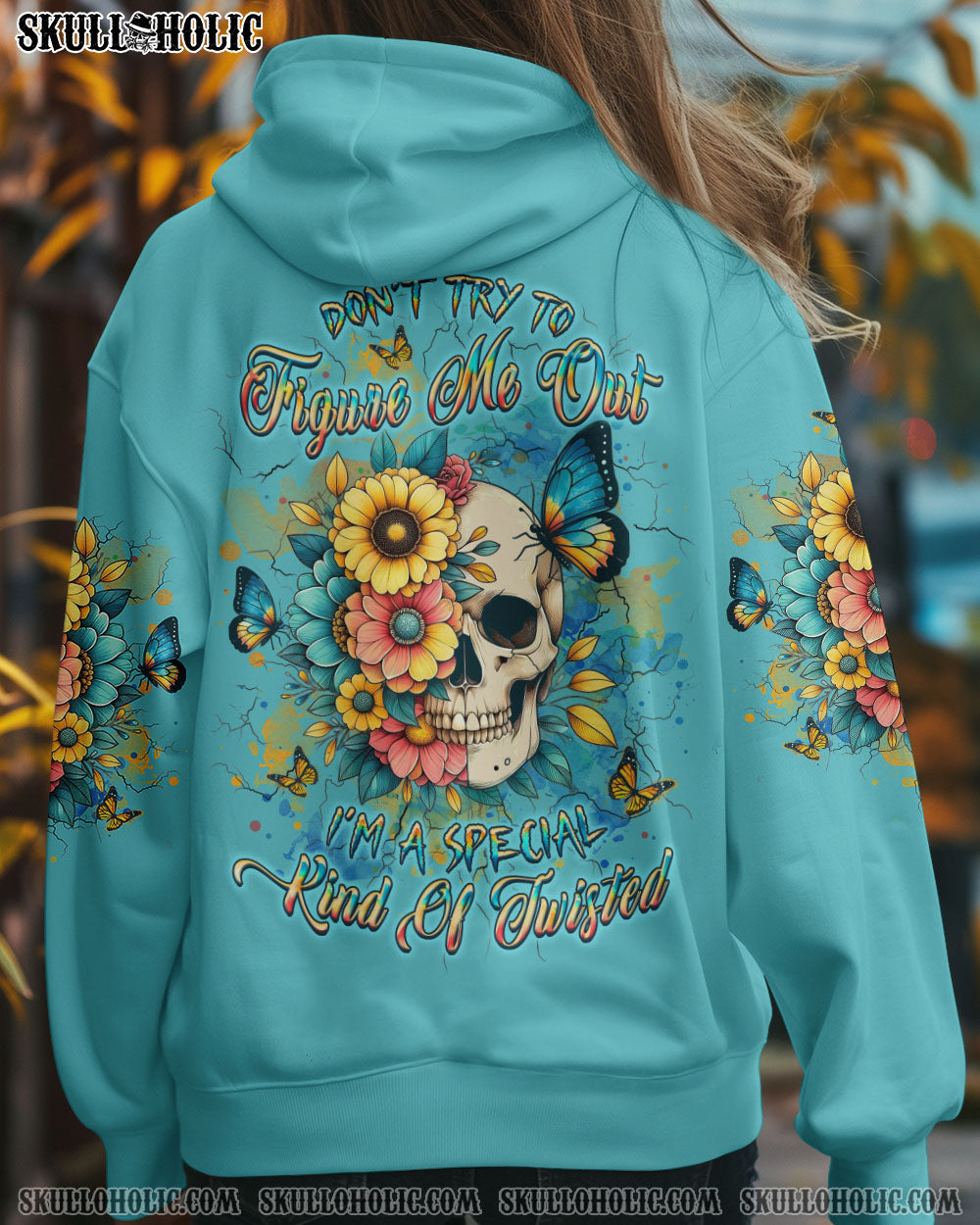DON'T TRY TO FIGURE ME OUT SKULL ALL OVER PRINT - YHLT1504253