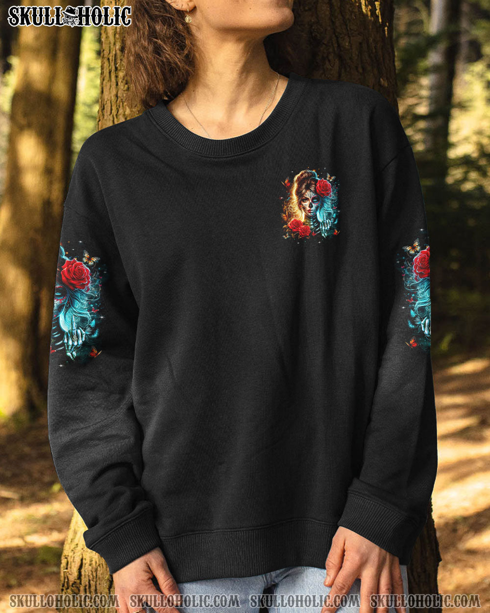 DON'T TRY TO FIGURE ME OUT SKULL ALL OVER PRINT - YHLT1904251