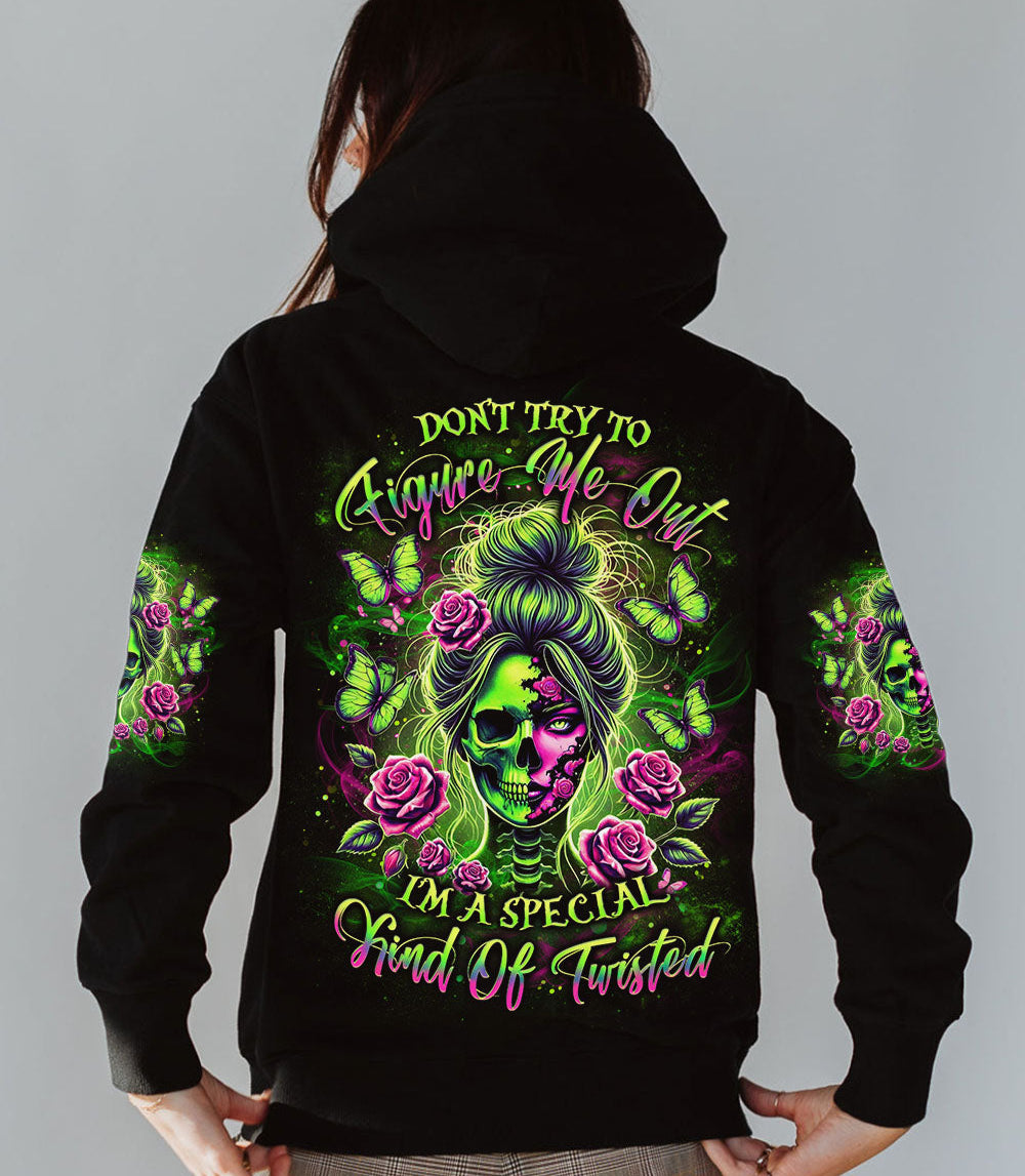 DON'T TRY TO FIGURE ME OUT SKULL ALL OVER PRINT - YHLT2003254