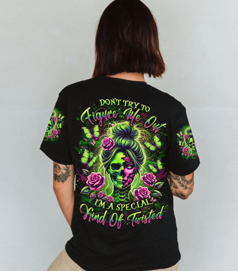 DON'T TRY TO FIGURE ME OUT SKULL ALL OVER PRINT - YHLT2003254