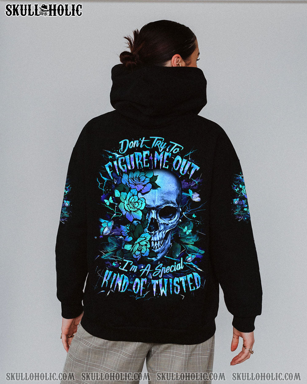 DON'T TRY TO FIGURE ME OUT SKULL ALL OVER PRINT - YHLT2304251