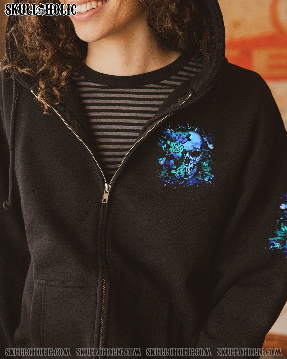 DON'T TRY TO FIGURE ME OUT SKULL ALL OVER PRINT - YHLT2304251