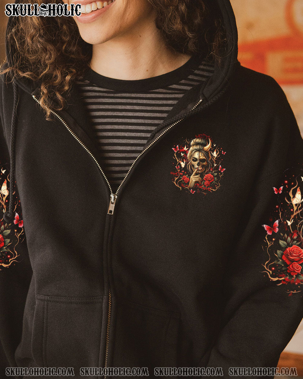 DON'T TRY TO FIGURE ME OUT SKULL ALL OVER PRINT - YHLT2503251