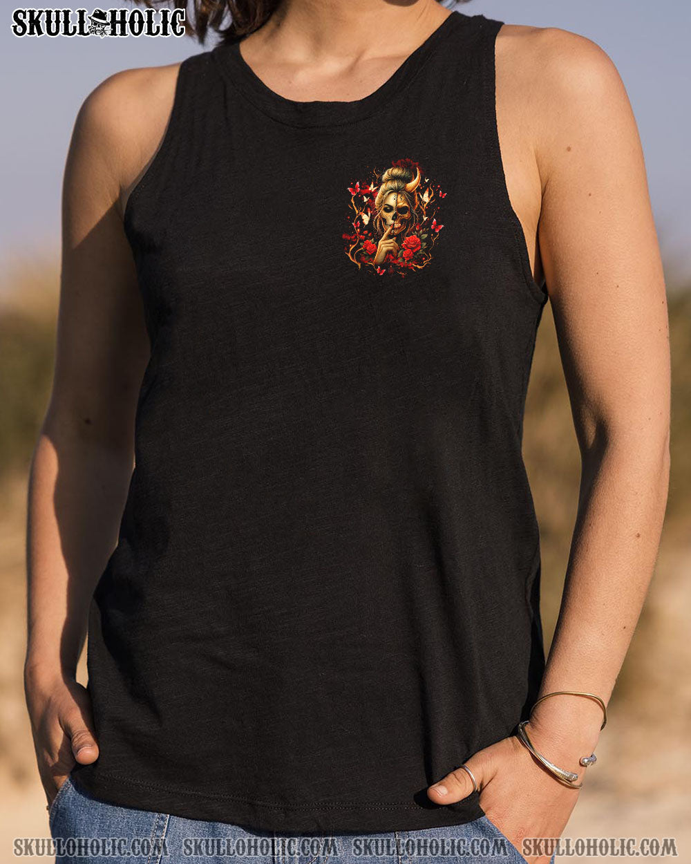 DON'T TRY TO FIGURE ME OUT SKULL ALL OVER PRINT - YHLT2503251