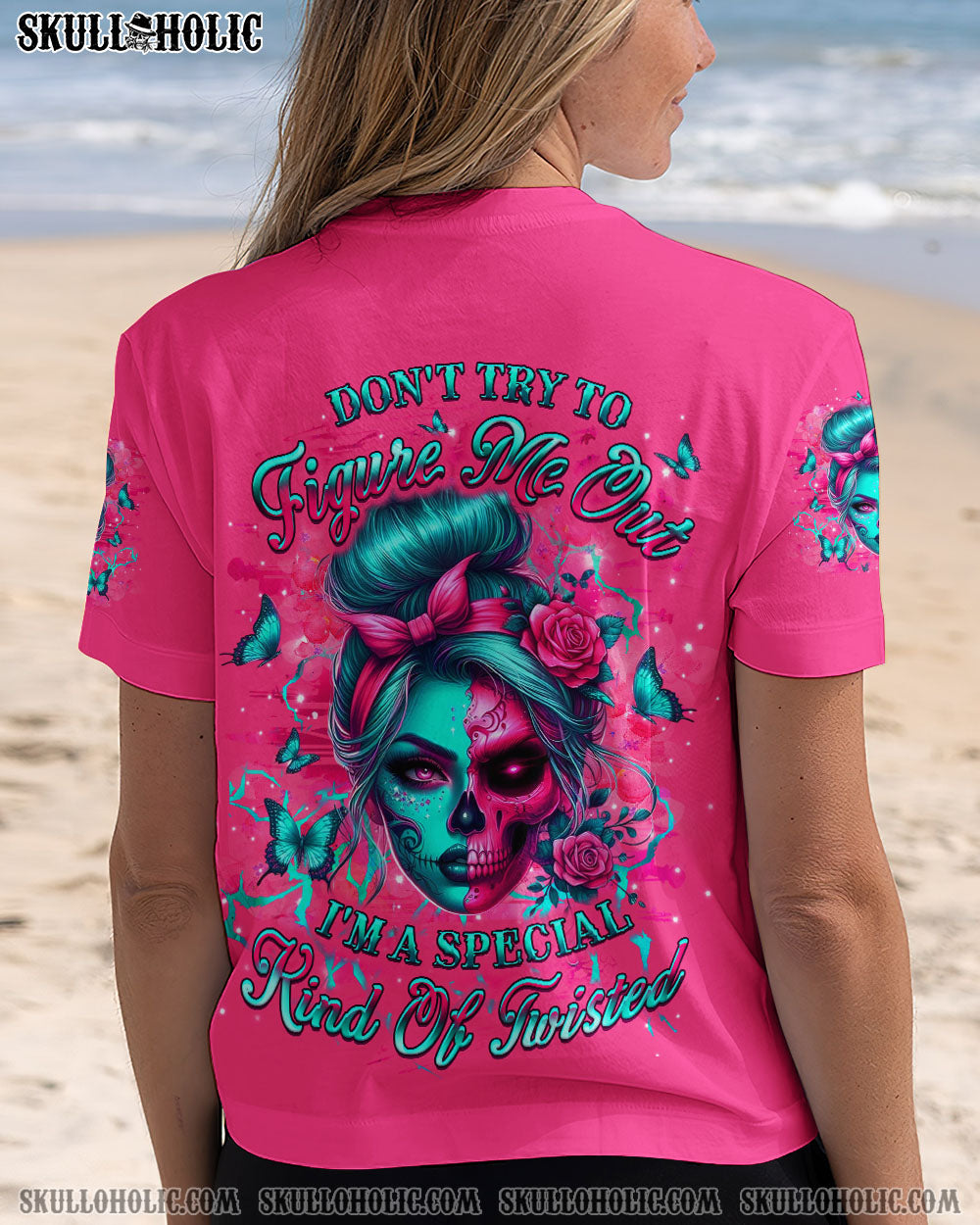 DON'T TRY TO FIGURE ME OUT SKULL ALL OVER PRINT - YHLT2603251