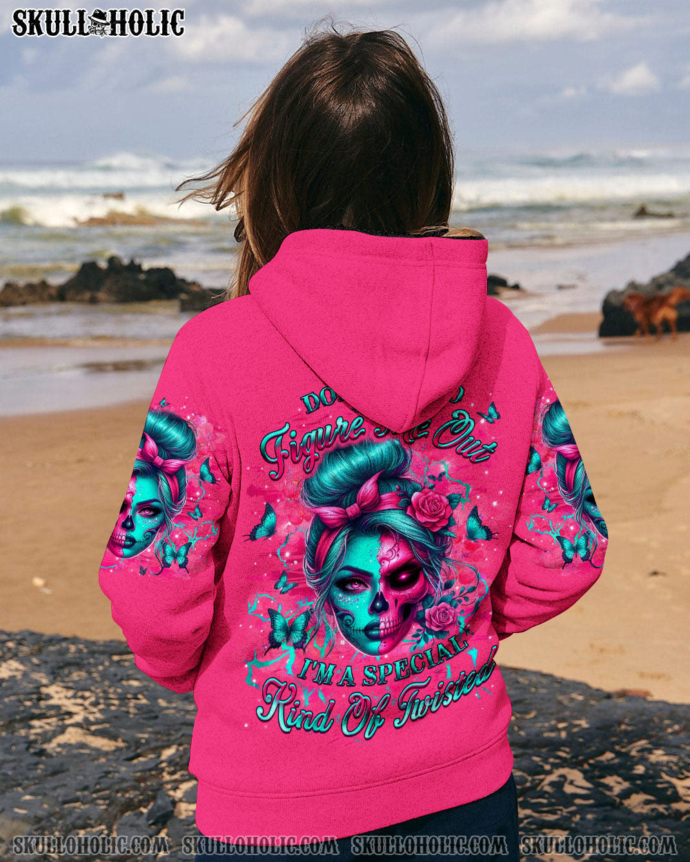 DON'T TRY TO FIGURE ME OUT SKULL ALL OVER PRINT - YHLT2603251