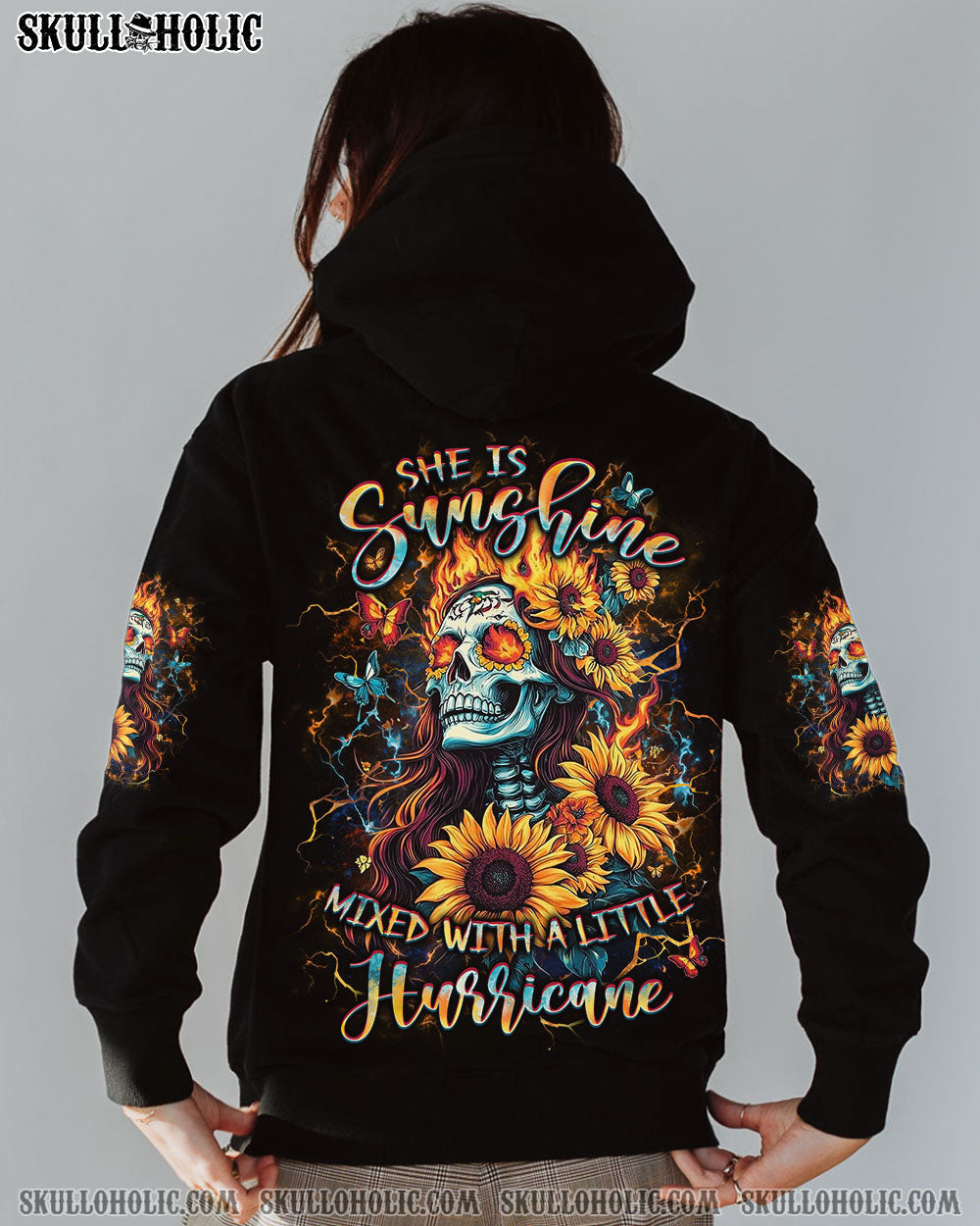 SHE IS SUNSHINE SKULL LADY ALL OVER PRINT - YHLT2702253
